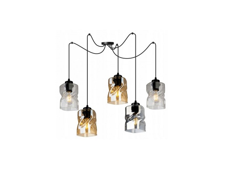 Loftowa Lampa Wisząca typu Pająk ze Szklanymi Kloszami Lampa pająk Lampa LED Szkło Metal Lampa z kloszem Kategoria Lampy wiszące