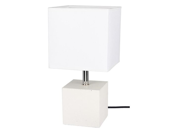 Spot-Light 6191937 - Lampa stołowa STRONG SQUARE 1xE27/25W/230V Wysokość 30 cm Lampa z abażurem Kolor Biały