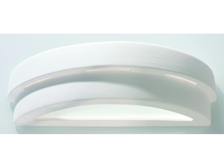SOLLUX Efektowna lampa ścienna półokrągły kinkiet ceramiczny HELIOS Styl Nowoczesny Ceramika Kinkiet dekoracyjny Kinkiet łazienkowy Kinkiet LED Szkło Kategoria Lampy ścienne