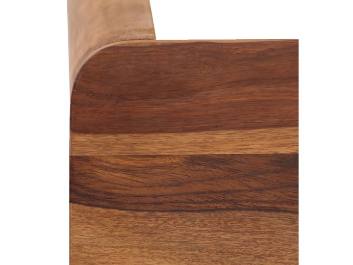 Rustykalny stolik barowy – Gary 3X Długość 55 cm Długość 115 cm Drewno Wysokość 107 cm Szerokość 55 cm Kolor Brązowy