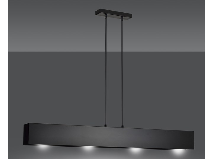 GENTOR 4 BLACK 672/4 oryginalna lampa wisząca czarna LOFT regulowana metalowa DESIGN