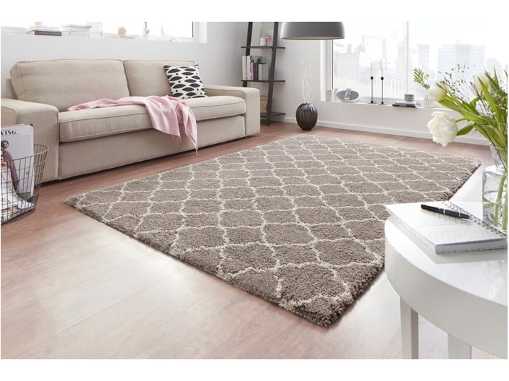 Beżowy dywan Mint Rugs Luna, 120x150 cm Prostokątny Nakładki schodowe Juta Syntetyk Dywany Pomieszczenie Salon