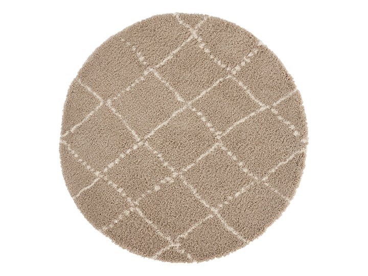 Brązowy dywan Mint Rugs Hash, ⌀ 120 cm Syntetyk Dywany Pomieszczenie Salon Okrągły Nakładki schodowe Juta Kategoria Dywany