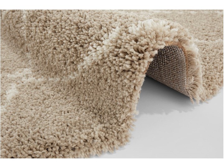 Brązowy dywan Mint Rugs Hash, ⌀ 160 cm Syntetyk Nakładki schodowe Juta Okrągły Kolor Beżowy Dywany Kategoria Dywany