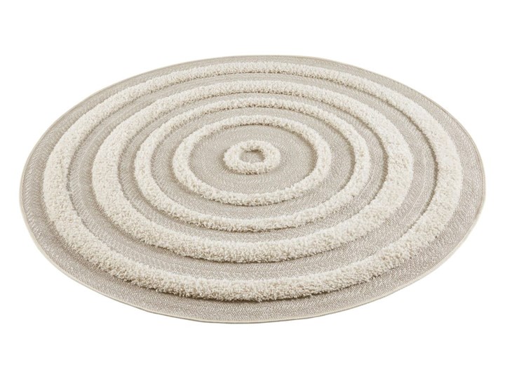 Kremowy dywan Mint Rugs Handira Circle, ⌀ 160 cm Dywany Okrągły Syntetyk Kolor Szary Kategoria Dywany