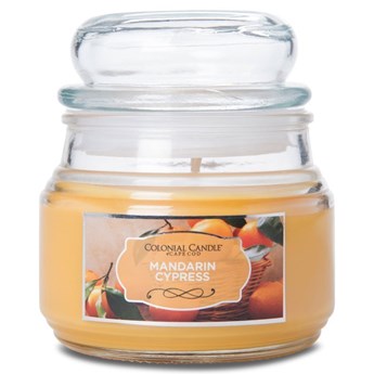 Colonial Candle pomarańczowa świeca zapachowa w szklanym słoju 9 oz 255 g - Mandarin Cypress