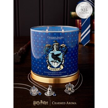 Charmed Aroma świeca zapachowa z biżuterią Harry Potter Ravenclaw Pride Naszyjnik Krukoni
