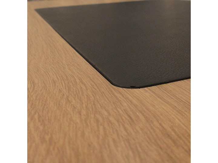 Industrialne biurko komputerowe Dolem z nakładką z ekoskóry Biurko z nadstawką Szerokość 100 cm Metal Styl Industrialny Płyta MDF Głębokość 50 cm Biurko tradycyjne Kategoria Biurka
