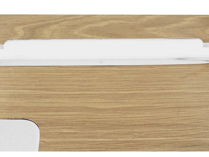 Industrialne biurko komputerowe Dolem z nakładką z ekoskóry Biurko tradycyjne Metal Głębokość 50 cm Płyta MDF Szerokość 100 cm Biurko z nadstawką Kategoria Biurka