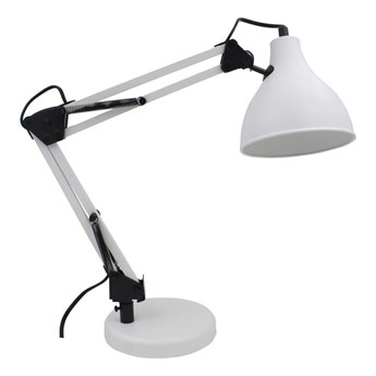 Lampka biurkowa Ennis biała E27 Inspire
