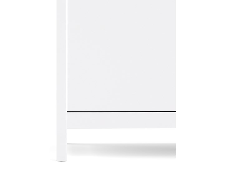 Trzydrzwiowa szafa ubraniowa na nóżkach Madrid 3D biały mat Wysokość 199 cm Głębokość 58 cm Szerokość 150 cm Ilość drzwi Trzydrzwiowe