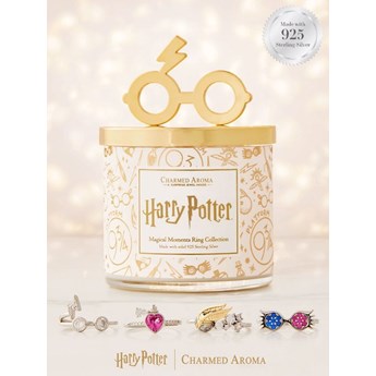 Charmed Aroma świeca zapachowa z biżuterią Harry Potter Magical Moments Pierścionek srebro 925