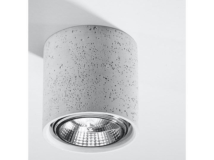 Okrągły loftowy plafon z betonu - EX578-Culli Okrągłe Oprawa stropowa Kategoria Oprawy oświetleniowe