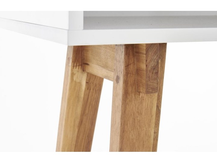 KN1 Biurko Konsola Płyta MDF Głębokość 35 cm Drewno Szerokość 110 cm Styl Skandynawski