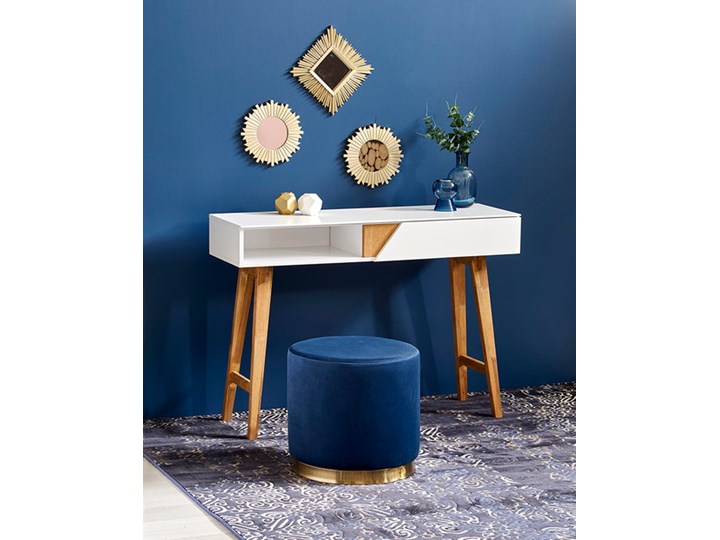 KN1 Biurko Konsola Płyta MDF Szerokość 110 cm Drewno Styl Skandynawski Głębokość 35 cm Kategoria Biurka