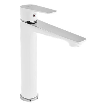 BATERIA UMYWALKOWA WYSOKA DOKOS INVENA TREND BIAŁA / CHROM