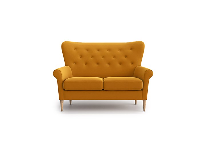 Sofa Amelie 2-osobowa, Golden Velvet Stała konstrukcja Kategoria Sofy i kanapy