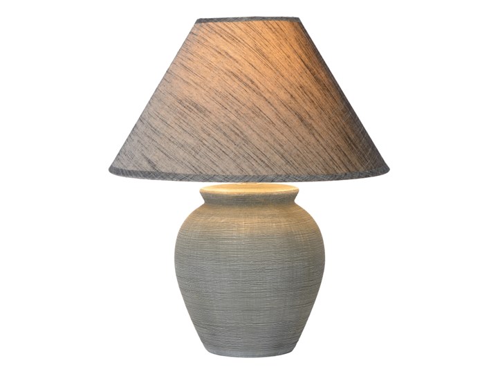 Lucide 47507/81/36 - Lampa stołowa RAMZI 1xE27/40W/230V 42cm Wysokość 42 cm Lampa nocna Kolor Beżowy Kolor Biały
