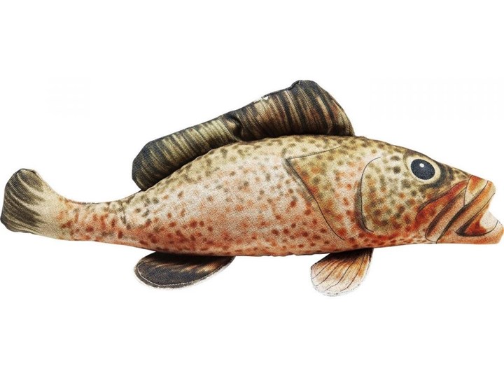 Poduszka dekoracyjna Shape Fish Dots 47x25 cm Nieregularne 25x47 cm Kolor Beżowy