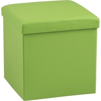 Pudełko do przechowywania ekoskóra zielone 40x40 cm