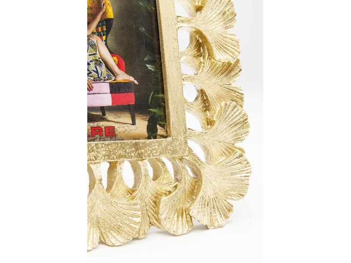 Ramka na zdjęcia Gingko 21x26 cm złota Kolor Złoty Kategoria Ramy i ramki na zdjęcia