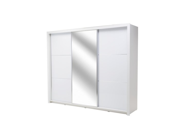 Salony Agata Szafa SIENA 3D TYP 12 z oświetleniem Płyta laminowana Płyta MDF Rodzaj drzwi Przesuwne Tworzywo sztuczne Ilość drzwi Trzydrzwiowe