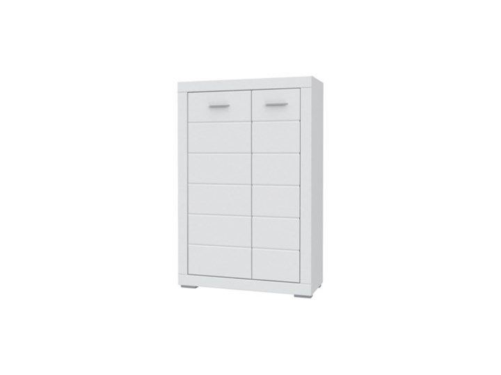 Salony Agata Szafka SNOW SNWK521 Płyta MDF Metal Kolor Biały Płyta meblowa Płyta laminowana Kategoria Szafki i regały