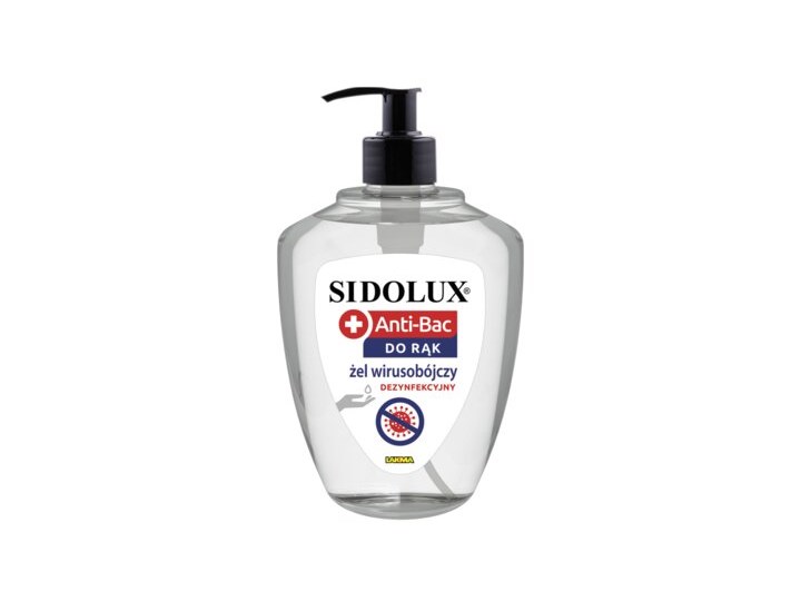 Żel dezynfekcyjny SIDOLUX Anti-Bac 500 ml Zastosowanie Antybakteryjne i dezynfekujące Łazienka Kategoria Środki czystości