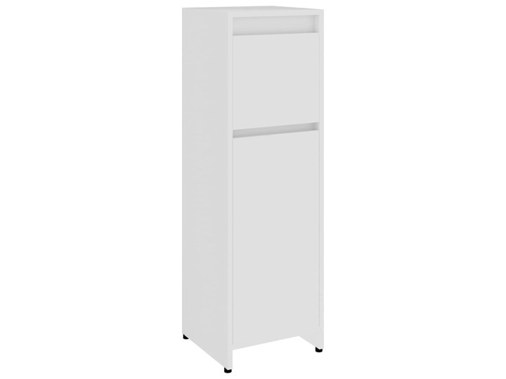 vidaXL Szafka łazienkowa, biała, 30x30x95 cm, płyta wiórowa Szerokość 30 cm Płyta stolarska Płyta MDF Głębokość 30 cm Szafki Rodzaj frontu Szuflady Stojące Kolor Biały