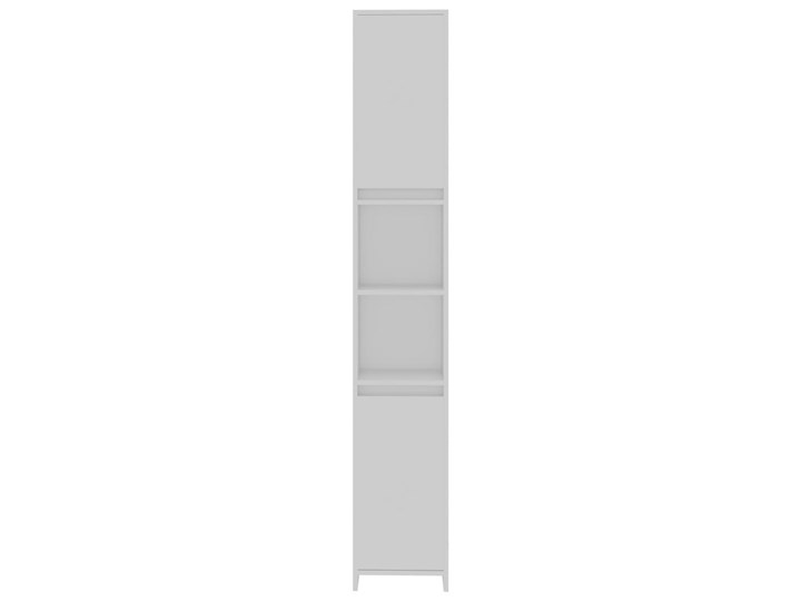 vidaXL Szafka łazienkowa, biała, 30x30x183,5 cm, płyta wiórowa Głębokość 30 cm Płyta MDF Płyta stolarska Szerokość 30 cm Szafki Stojące Kolor Biały Wysokość 183 cm Rodzaj frontu Drzwiczki