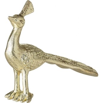 Figurka dekoracyjna Peacock 14x9 cm złota