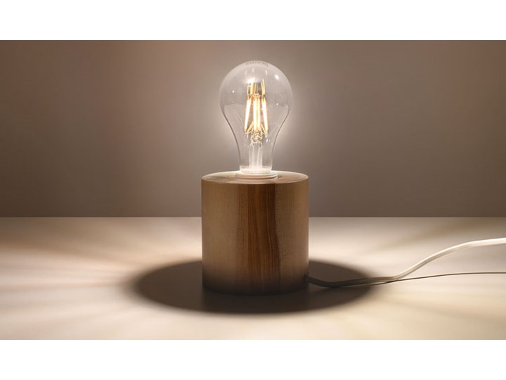 Skandynawska lampka biurkowa z drewna - EX585-Salgadi Wysokość 10 cm Lampa dekoracyjna Styl Industrialny