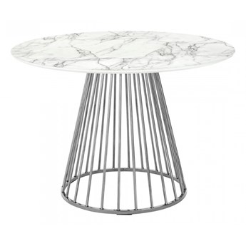 Stół GLAM MARBLE - MDF, chromowana podstawa kod: KH1204100129.CHROM