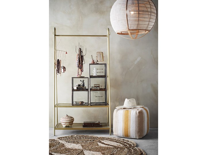 LAMPA WISZĄCA Z LNU U BAMBUSA CIRCLE MADAM STOLTZ Tkanina Drewno Kategoria Lampy wiszące