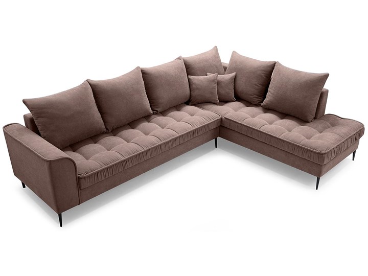 Meblobranie Duży narożnik brązowy Lena 306x227x80 cm Prawostronne Lewostronne Styl Skandynawski Szerokość 306 cm Głębokość 227 cm Materiał obicia Materiał pikowany