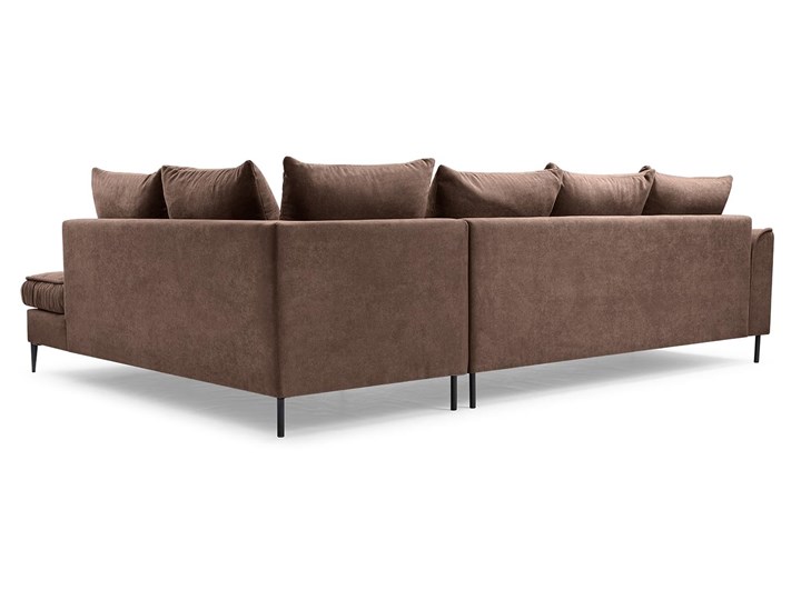 Meblobranie Duży narożnik brązowy Lena 306x227x80 cm Lewostronne Prawostronne Rozkładanie Głębokość 227 cm Szerokość 306 cm Materiał obicia Tkanina