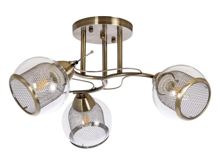 Żyrandol 3xE27/60W/230V Metal Szkło Ilość źródeł światła 3 źródła Kategoria Lampy wiszące