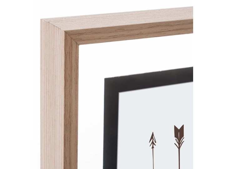 Ramka na zdjęcia, szklana, 7 elementów, drewniana rama Drewno Tworzywo sztuczne Multiramka Pomieszczenie Sypialnia