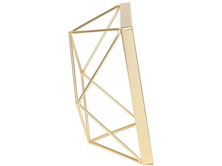 Ramka Prisma 15x15 cm złota Pomieszczenie Salon Stojak na zdjęcia Metal Kolor Złoty