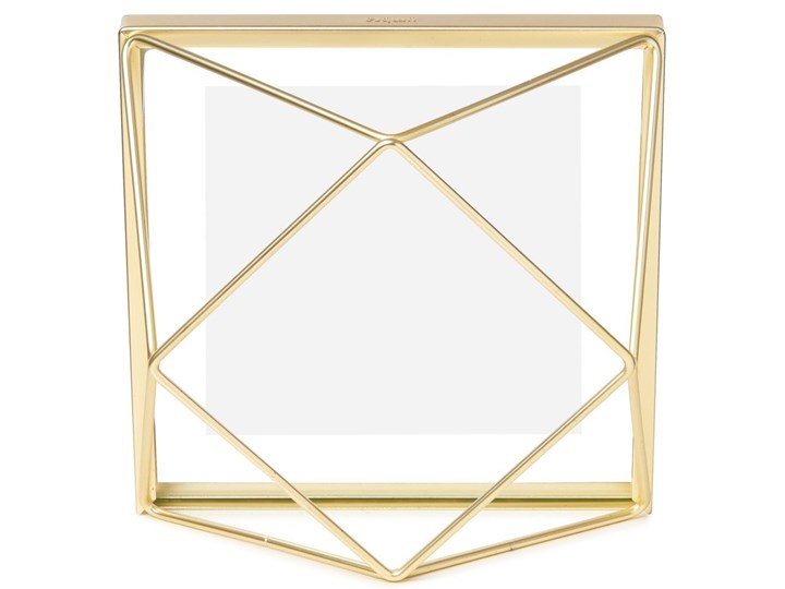 Ramka Prisma 15x15 cm złota Metal Stojak na zdjęcia Pomieszczenie Salon Kolor Złoty