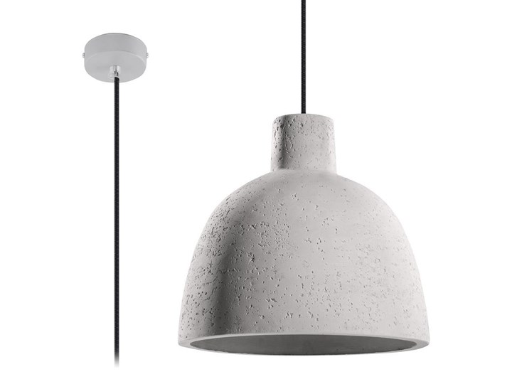 Żyrandol na lince DAMASO 1xE27/60W/230V Kategoria Lampy wiszące Beton Lampa z kloszem Funkcje Brak dodatkowych funkcji