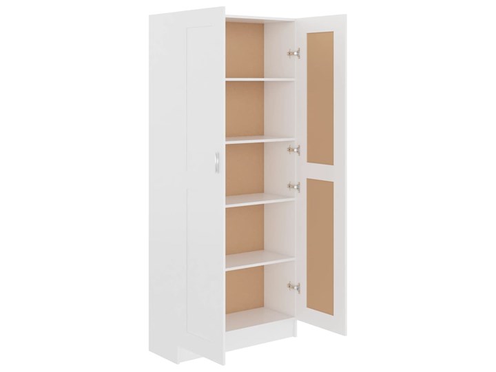 vidaXL Szafa na książki, biała, 82,5x30,5x185,5 cm, płyta wiórowa