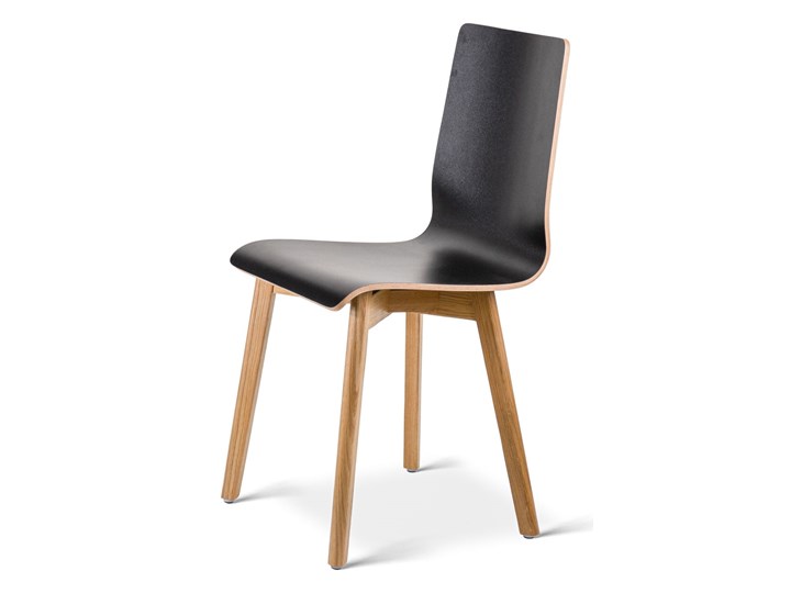 LUKA W krzesło laminowane czarne, dębowa rama Płyta MDF Wysokość 48 cm Drewno Wysokość 87 cm Szerokość 40 cm Głębokość 41 cm Głębokość 40 cm Kolor Czarny