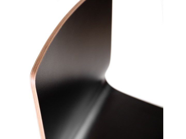 LUKA W krzesło laminowane czarne, dębowa rama Głębokość 41 cm Głębokość 40 cm Wysokość 48 cm Wysokość 87 cm Szerokość 40 cm Drewno Płyta MDF Pomieszczenie Jadalnia