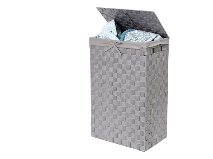 Szary kosz na pranie z pokrywką Compactor Laundry Basket Linen, wys. 60 cm Kategoria