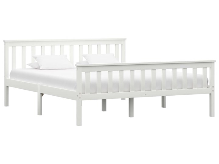 vidaXL Rama łóżka z 4 szufladami, biała, drewno sosnowe, 160 x 200 cm Liczba miejsc Dwuosobowe Łóżko drewniane Kolor Biały