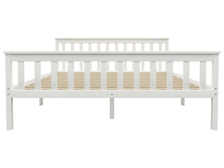 vidaXL Rama łóżka z 4 szufladami, biała, drewno sosnowe, 160 x 200 cm Styl Nowoczesny Łóżko drewniane Rozmiar materaca 160x200 cm