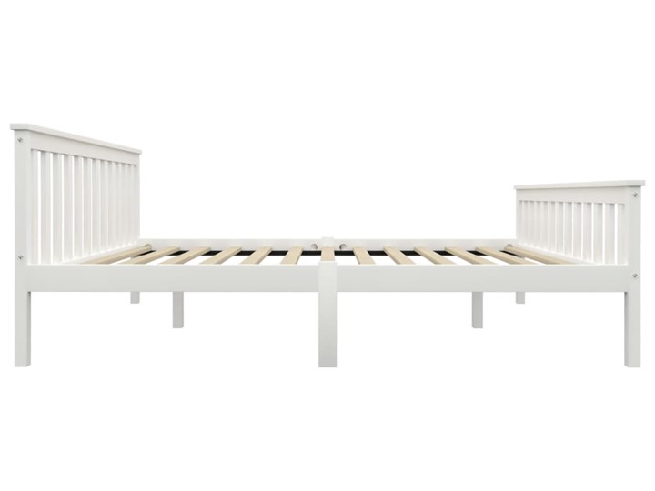 vidaXL Rama łóżka z 4 szufladami, biała, drewno sosnowe, 160 x 200 cm Łóżko drewniane Rozmiar materaca 160x200 cm