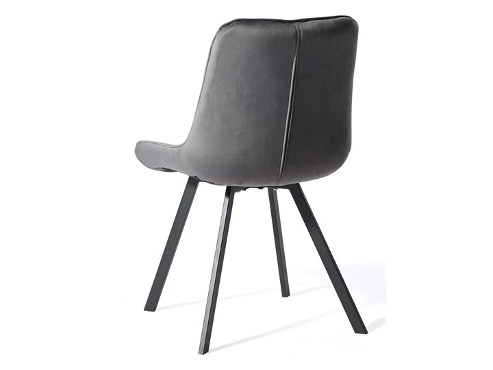 Krzesło szare DC-6030 welur #21 czarne nogi Głębokość 56 cm Wysokość 85 cm Tkanina Szerokość 53 cm Metal Pomieszczenie Jadalnia