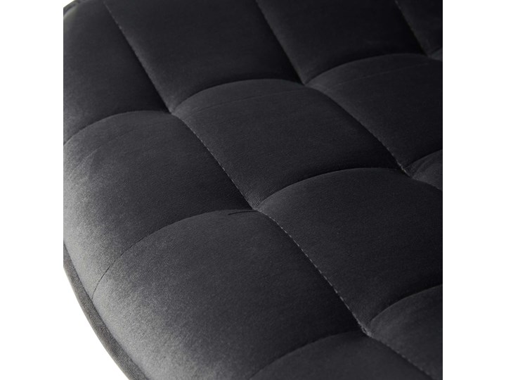 Krzesło szare DC-6030 welur #21 czarne nogi Metal Szerokość 53 cm Tkanina Wysokość 85 cm Głębokość 56 cm Typ Tapicerowane